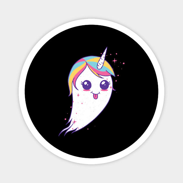 Cute Kawaii Unicorn Edit Magnet by Ruth Designs